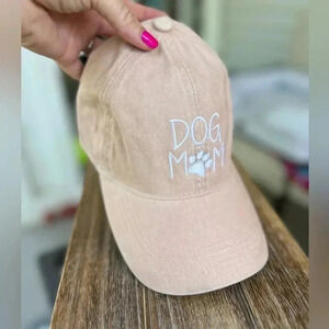 NEW DOG MOM David & Young Embroidered Baseball Hat/Cap w/ embroidered lettering